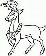 Rudolph Coloring Christmas Kids Popular sketch template