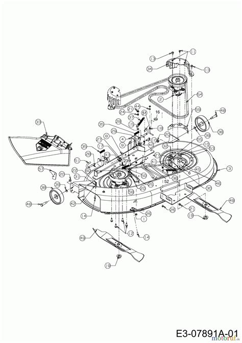 craftsman   mower deck diagram