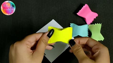 diy paper candy   secret message origami paper candy easy