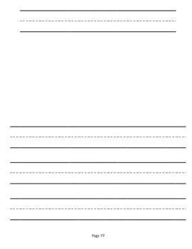 kindergarten writing paper   pages  writing paper includes