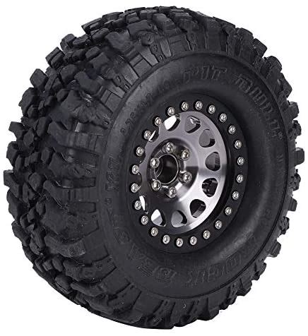 pcs rc tire universal rubber tires rc crawler wheel tyre metal wheel hub rc car accessory