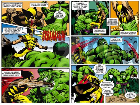 Wolverine Vs The Hulk By Sashscott On Deviantart