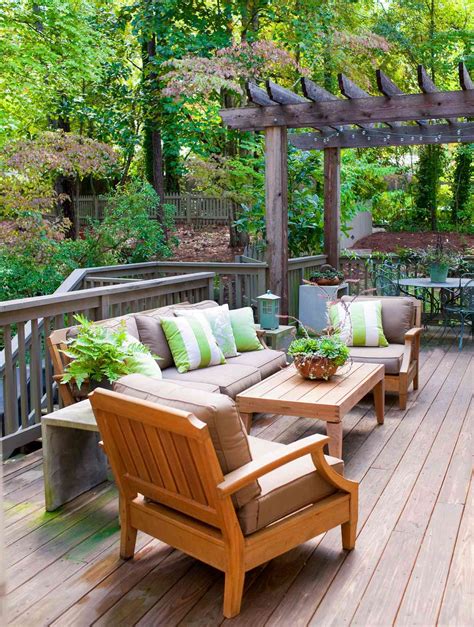 deck  patio decorating ideas   stylish outdoor room