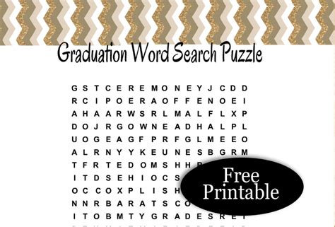 printable graduation word search puzzle