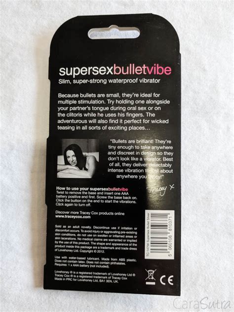 tracey cox supersex bullet vibrator review by cara sutra