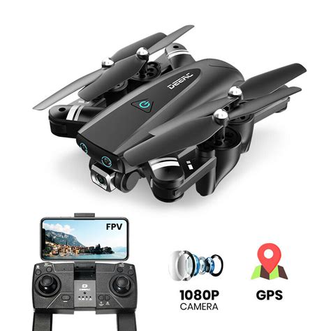 deerc  fpv drohne mit p hd wifi kamera gps  rc quadcopter drone fuer  inkl