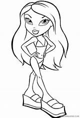 Coloring Bratz Pages Bathing Suit Kids Bikini Printable Dolls Drawing Baby Yasmin Colouring Coloring4free Sheets Color Doll Getcolorings Drawings Colour sketch template