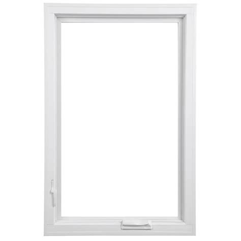 pella impervia        lite fiberglass replacement white casement window