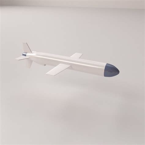 3d model tomahawk cruise missile cgtrader