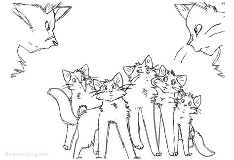 warrior cats coloring pages  thegreatgreywolf  printable