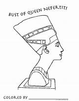 Nefertiti Andy Warhol Egypte Bust Escultura Getdrawings sketch template