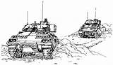 Bradley Fighting Vehicle Dmva Tanks Armored sketch template