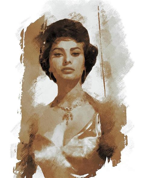 Sophia Loren Actress Painting By Esoterica Art Agency Fine Art America