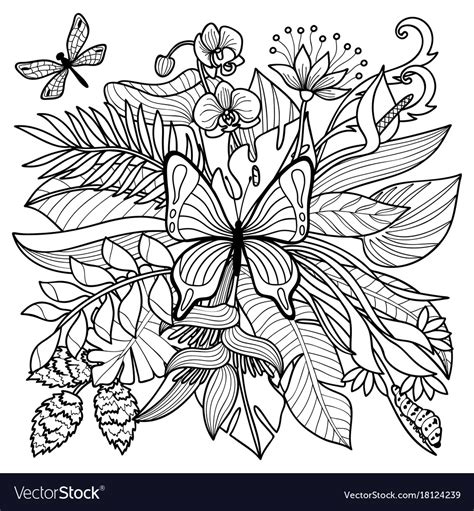 tropical flower coloring pages  flower site