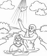 Baptism Coloring Pages John Baptist Jesus Drawing Crafts Kids Craft Sunday School Printables Sheets Bible Preschool Activities Para Color Lessons sketch template