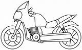Coloring Motorcycle Pages Kids Motorbike Bike Colouring Drawing Cartoon Motorcycles Transportation Color Land Clipart Street Sheets Cliparts Motor Printable Police sketch template
