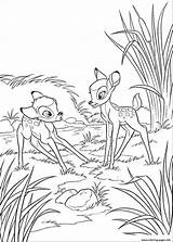 Bambi Coloring Disney Pages Printable Cabf Cartoon Print Color sketch template