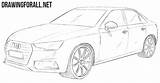 Audi A4 Draw Drawing Cars Drawingforall Sketch Ayvazyan Stepan Tutorials Posted sketch template