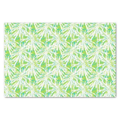 tropical palm leaves pattern tissue paper zazzlecom