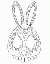 Skull Sugar Coloring Pages Bunny Easter Color Printable Skulls Kids Bunnies Print Egg Potionsmith Dead Template Library Clipart Sheet Popular sketch template