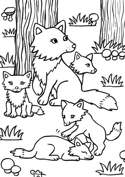 easy  print fox coloring pages tulamama