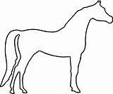 Horse Outline Coloring Arabian Pages Clipartmag sketch template