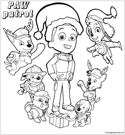 paw patrol everest coloring page  printable coloring pages