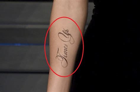 Emma Watson Speaks Out About Time S Up Tattoo Mistake