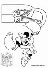 Seahawks Coloring Pages Seattle Logo Nfl Seahawk Minnie Mouse Drawing Print Printable Template Getcolorings Iogo Helment Hawks Sea Color Col sketch template