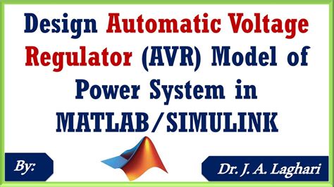 design automatic voltage regulator avr model  power system  matlabsimulink