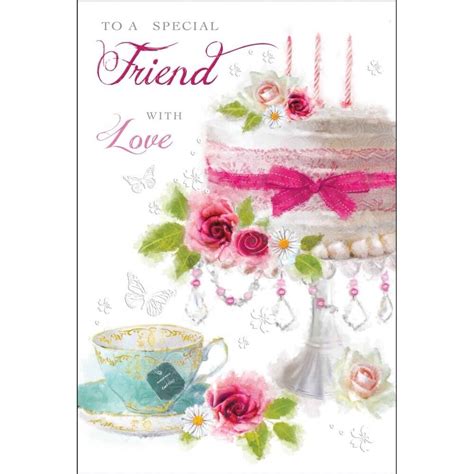 Friend Birthday Card ~ Special Friend ~ Luxury Card