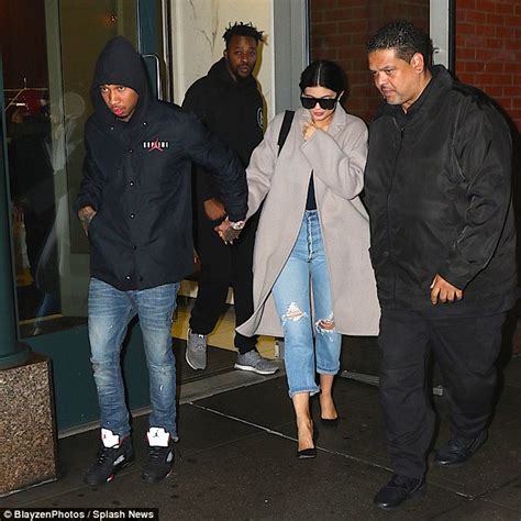 kylie jenner is a replica of kim kardashian while with tyga in new york daily mail online
