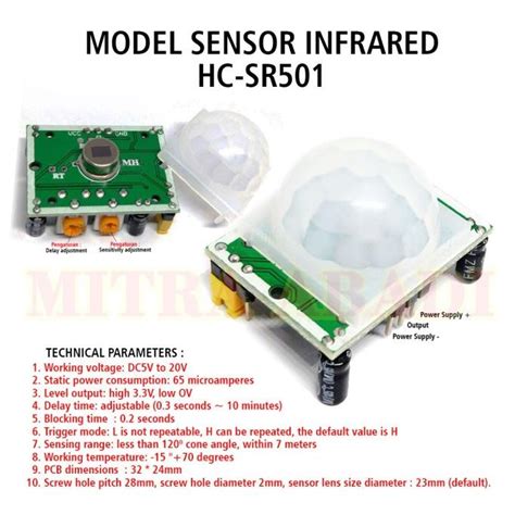 jual modul sensor gerak infrared pir hc sr arduino indonesiashopee indonesia