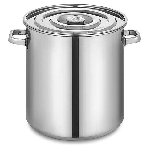 vevor  quart kettle stockpot stainless steel gal  lid