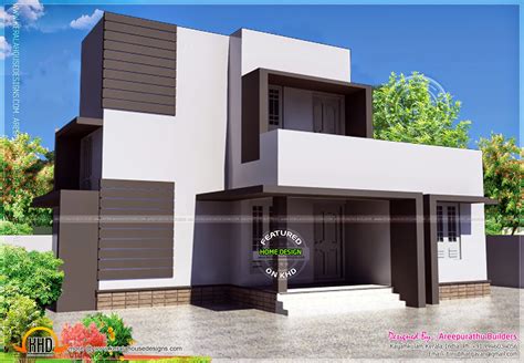 simple modern house   square meter home kerala plans