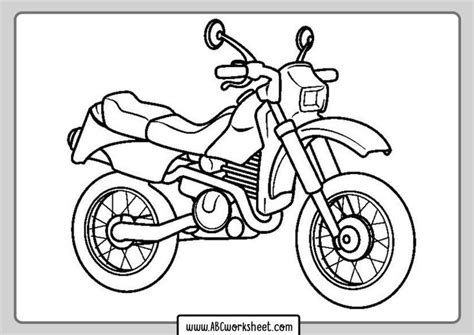 printable motorcycle coloring pages  kids coloring pages