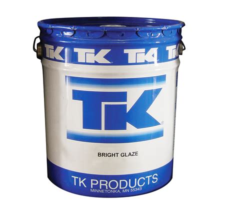 tk products  gallon pail bright glaze