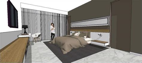 bedroom  skp model  sketchup designs cad