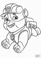 Rocky Coloring Patrol Paw Pages Getdrawings sketch template