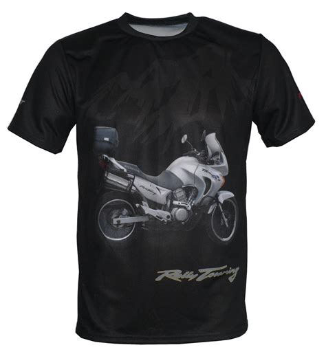 honda xl650v transalp t shirt with logo and all over printed picture t shirts with all kind of