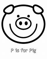 Pig Coloring Printable Pages Face Head Preschool Template Print Color Sweeps4bloggers Kids Colouring Animal Printables Pigs Mamalikesthis Getcolorings Farm Templates sketch template