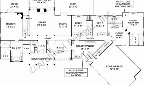 mother  law suite garage floor plan luxury ranch house plans ranch house plans garage