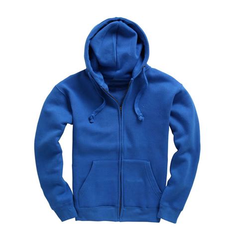 mens zip  premium hoodie royal blue harrington jacket store