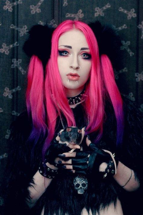 pink hair goth beauty pastel goth gothic hairstyles