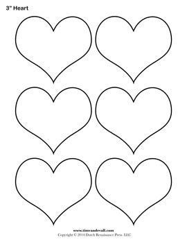 heart templates tims printables