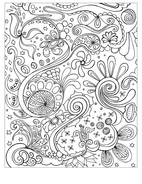 abstract adult colouring pages