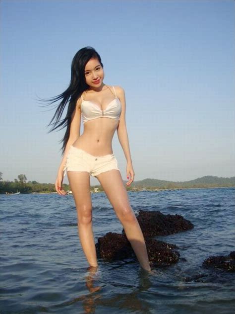 elly tran photo white bikini at beach beautiful sexy girl vietnam 1000asianbeauties
