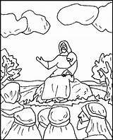 Sermon Coloring Plain Mount Jesus Pages Choose Board Visit Printable Kids sketch template