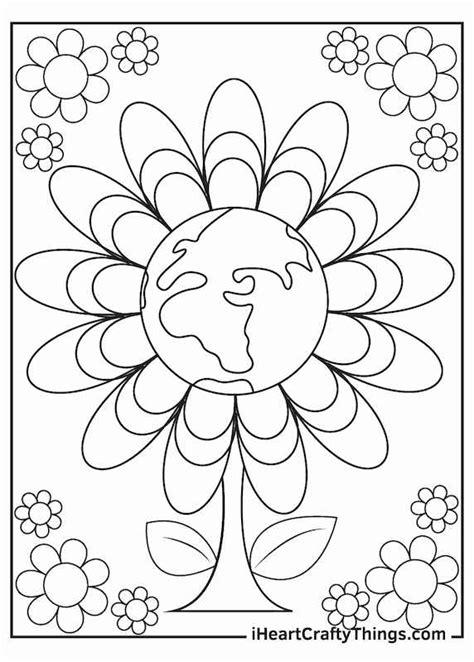 earth day colouring pages  kids