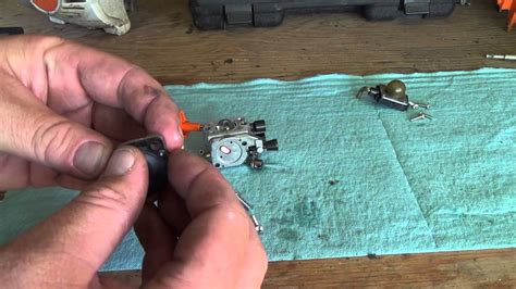 stihl fsr trimmer carburetor rebuild youtube